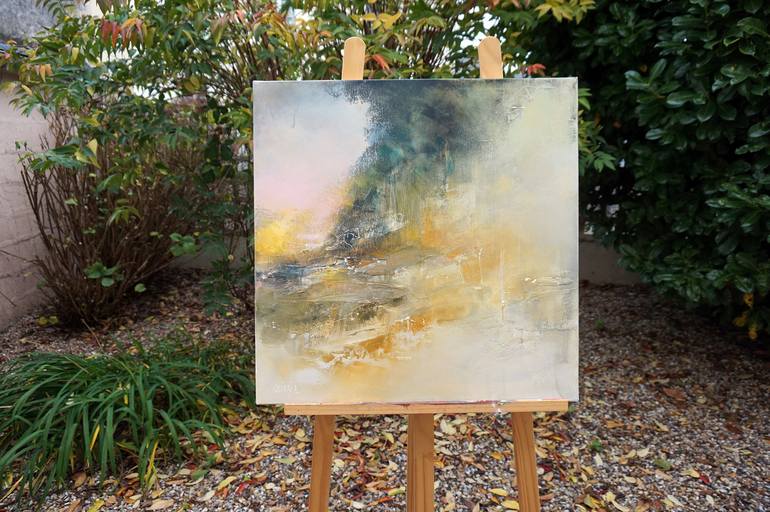 Original Abstract Expressionism Landscape Painting by Marianne Quinzin