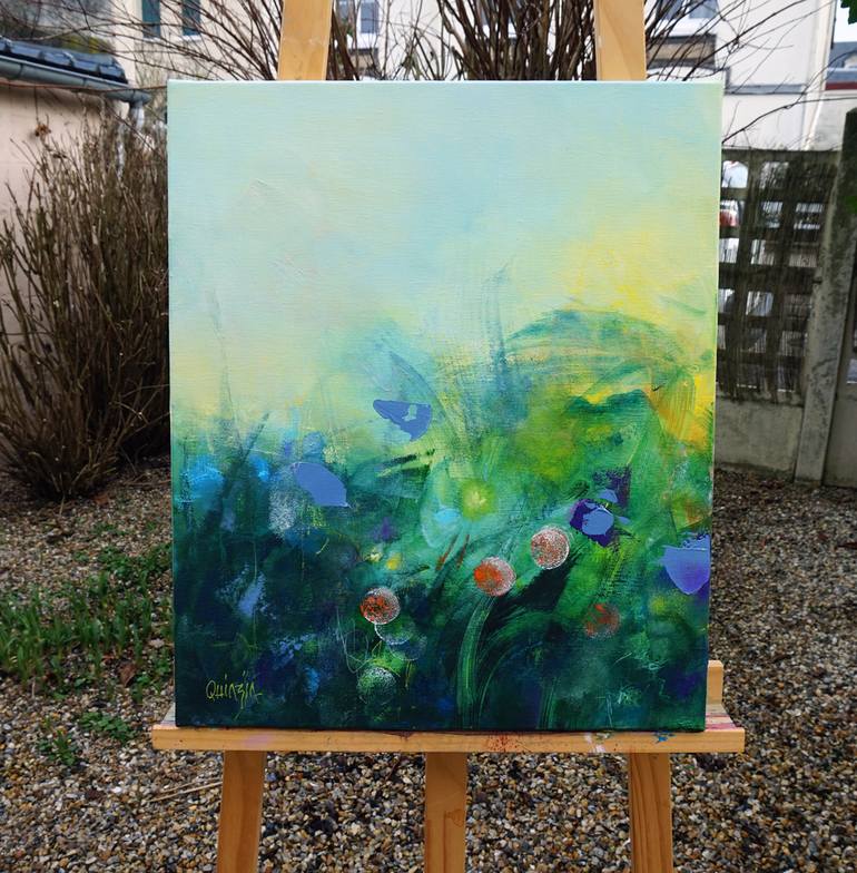 Original Impressionism Nature Painting by Marianne Quinzin