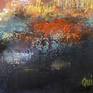Sun rise - Country landscape imagined in the orange colors of dawn.
Realization on canvas with acrylic paint in superimposed layers of colored washes for the light, enhancements with oil pastels. Keys of material worked with a knife to structure the composition. The painting is covered with a matte varnish anti uv, delivered ready to hang.