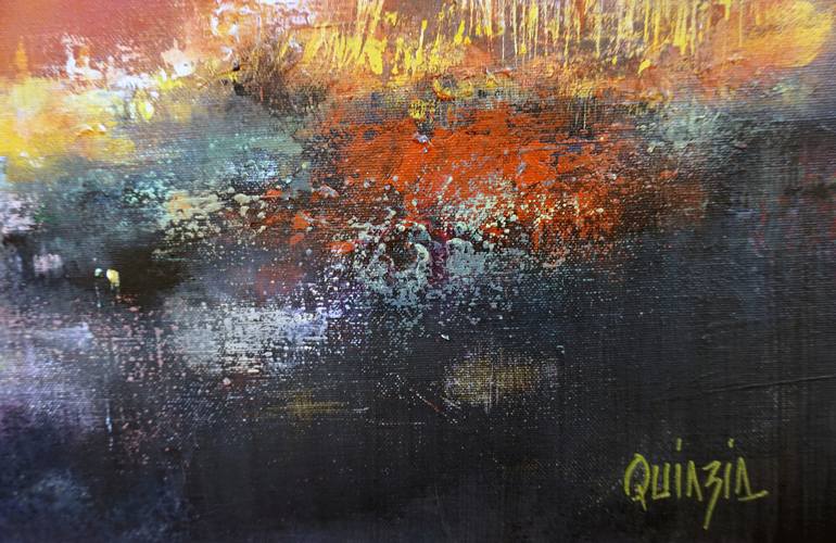 Original Abstract Landscape Painting by Marianne Quinzin