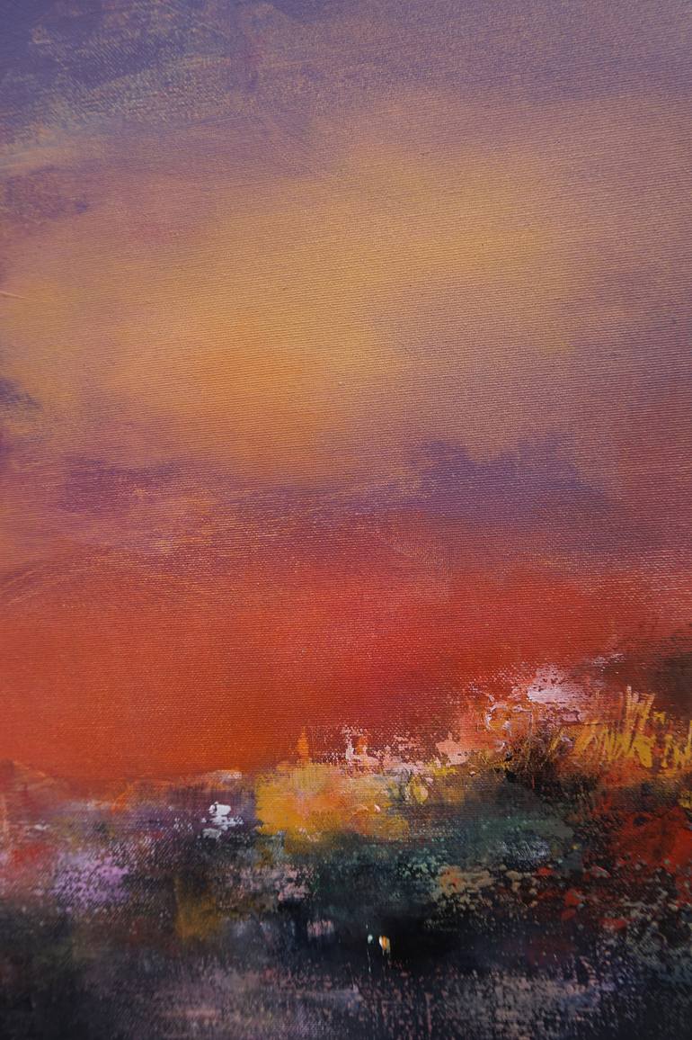 Original Abstract Landscape Painting by Marianne Quinzin