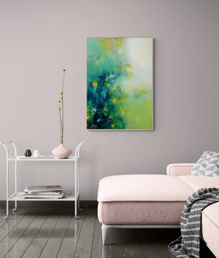 Original Floral Painting by Marianne Quinzin