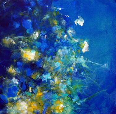 Print of Abstract Expressionism Floral Paintings by Marianne Quinzin
