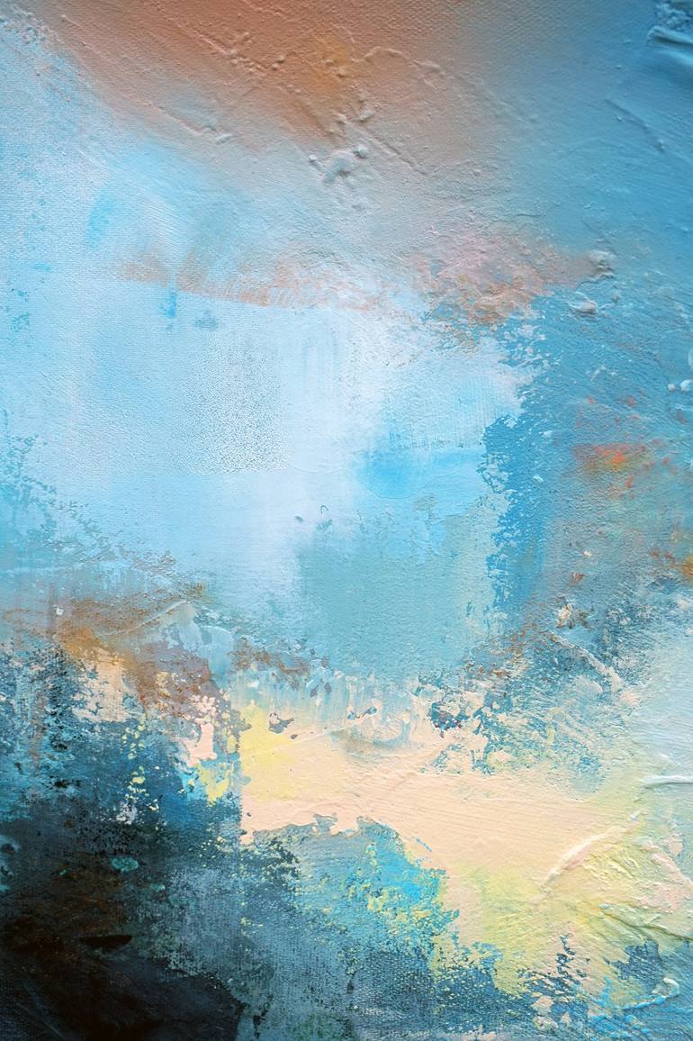 Original Abstract Seascape Painting by Marianne Quinzin