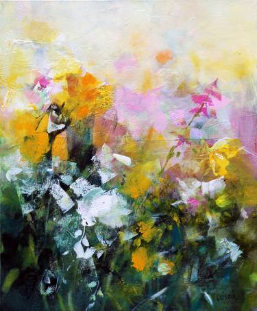 Print of Floral Paintings by Marianne Quinzin
