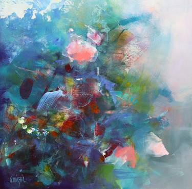 Print of Abstract Floral Paintings by Marianne Quinzin