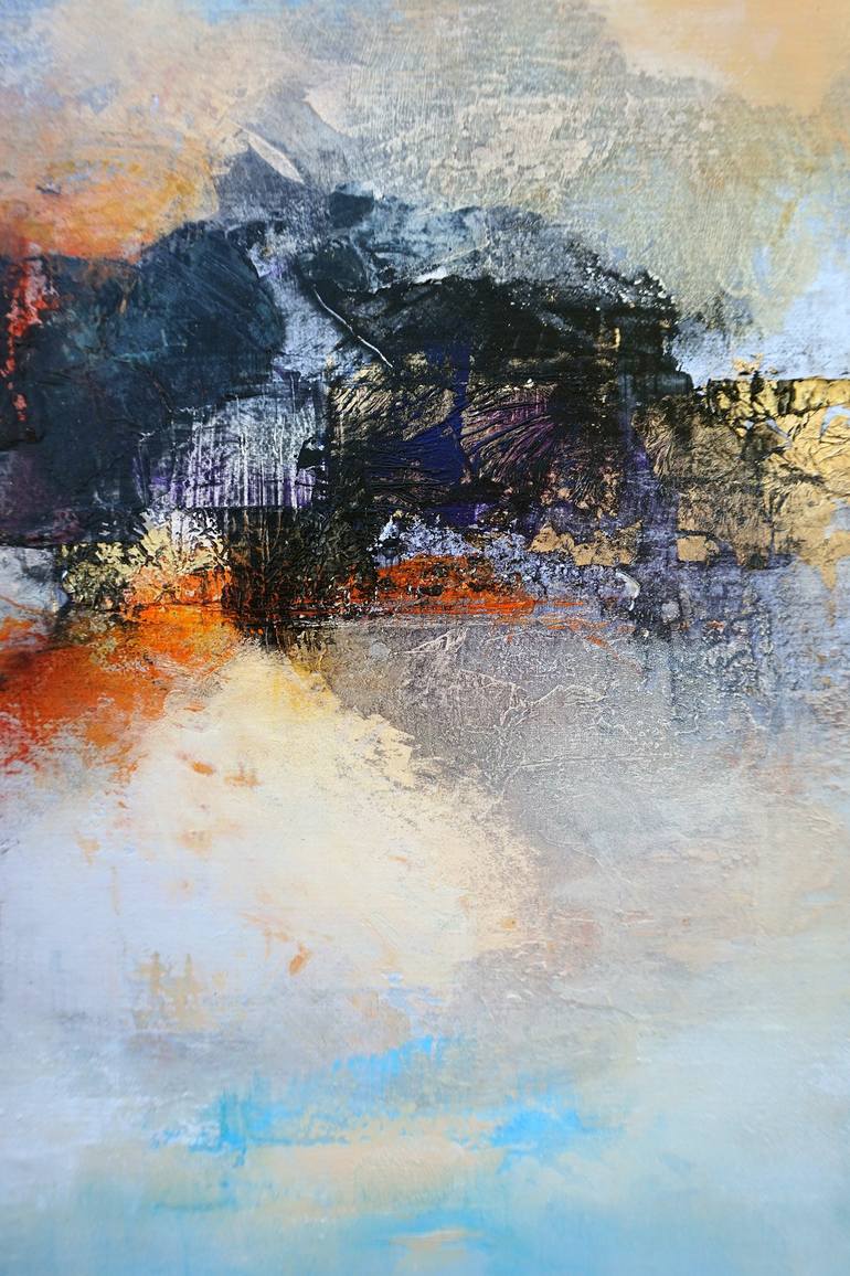 Original Abstract Landscape Painting by Marianne Quinzin