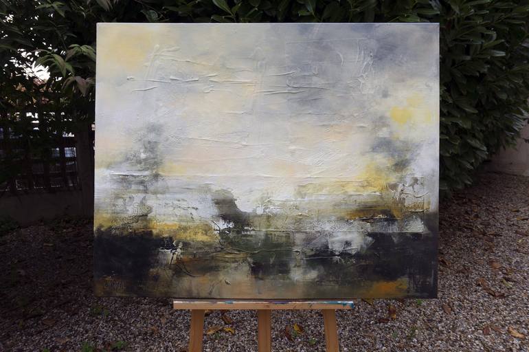 Original Abstract Expressionism Landscape Painting by Marianne Quinzin