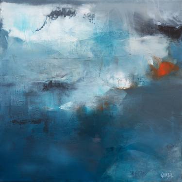 Original Abstract Expressionism Landscape Paintings by Marianne Quinzin