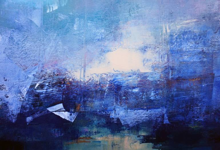 Original Abstract Landscape Painting by Marianne Quinzin