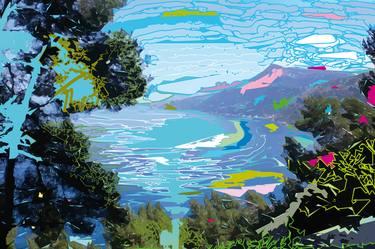 Print of Pop Art Landscape Digital by GO RILLA