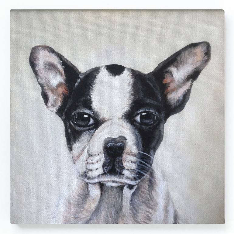 Original Animal Painting by Go Rilla  Illustration Art on Canvas  cate