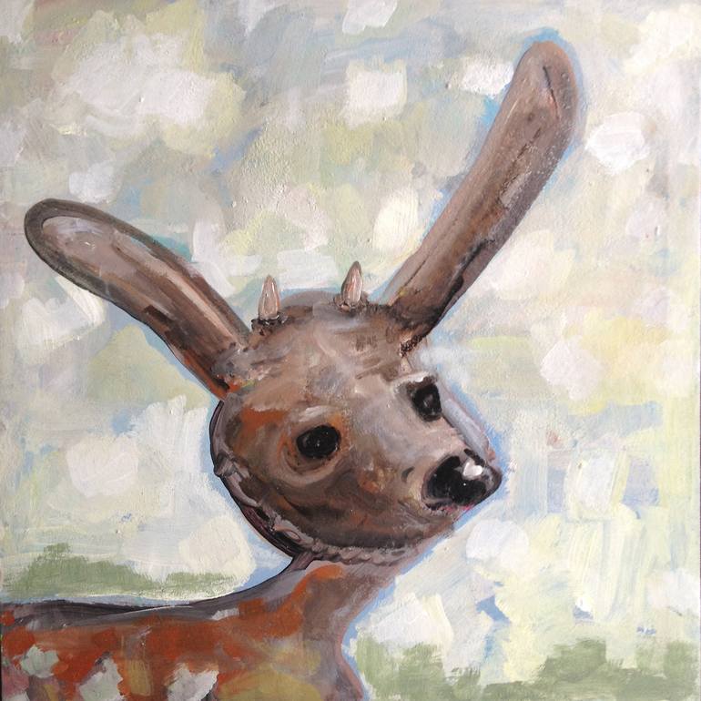 Original Animal Painting by Go Rilla | Pop Art Art on Canvas | oh my deer