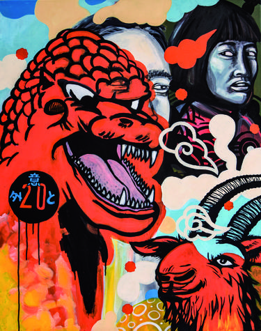 Original Pop Art Popular culture Paintings by GO RILLA