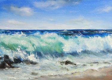 Print of Seascape Paintings by Nataly Buterina