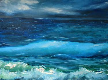 Print of Abstract Expressionism Seascape Paintings by Nataly Buterina