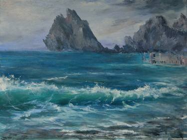 Print of Realism Seascape Paintings by Nataly Buterina