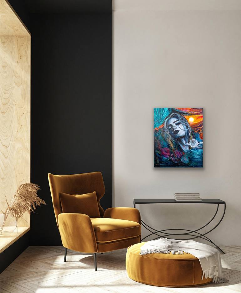 Original Abstract People Painting by Anna Sun