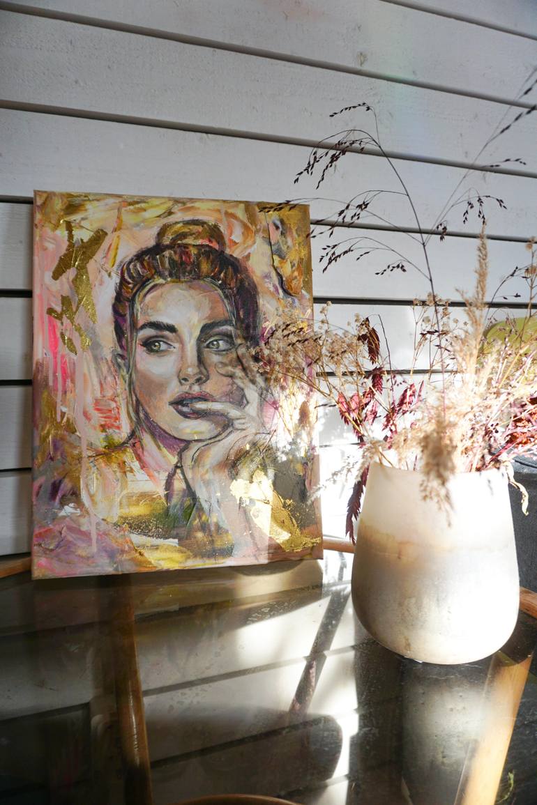 Original Abstract People Painting by Anna Sun