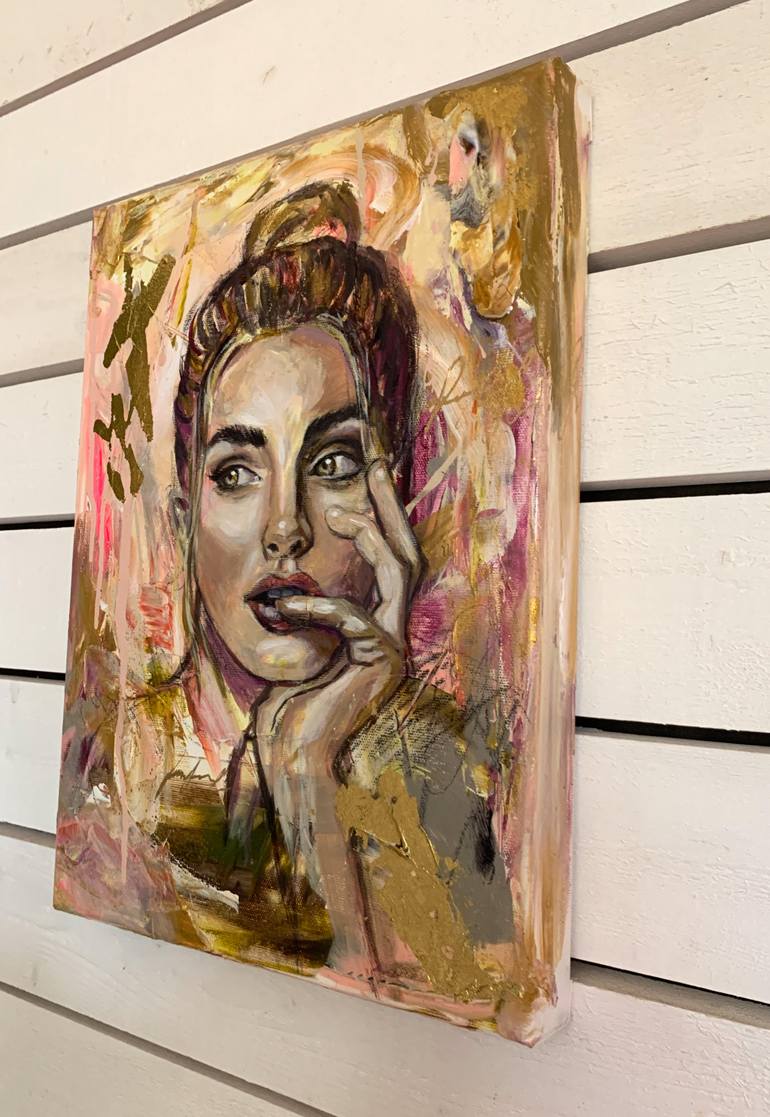 Original Abstract People Painting by Anna Sun