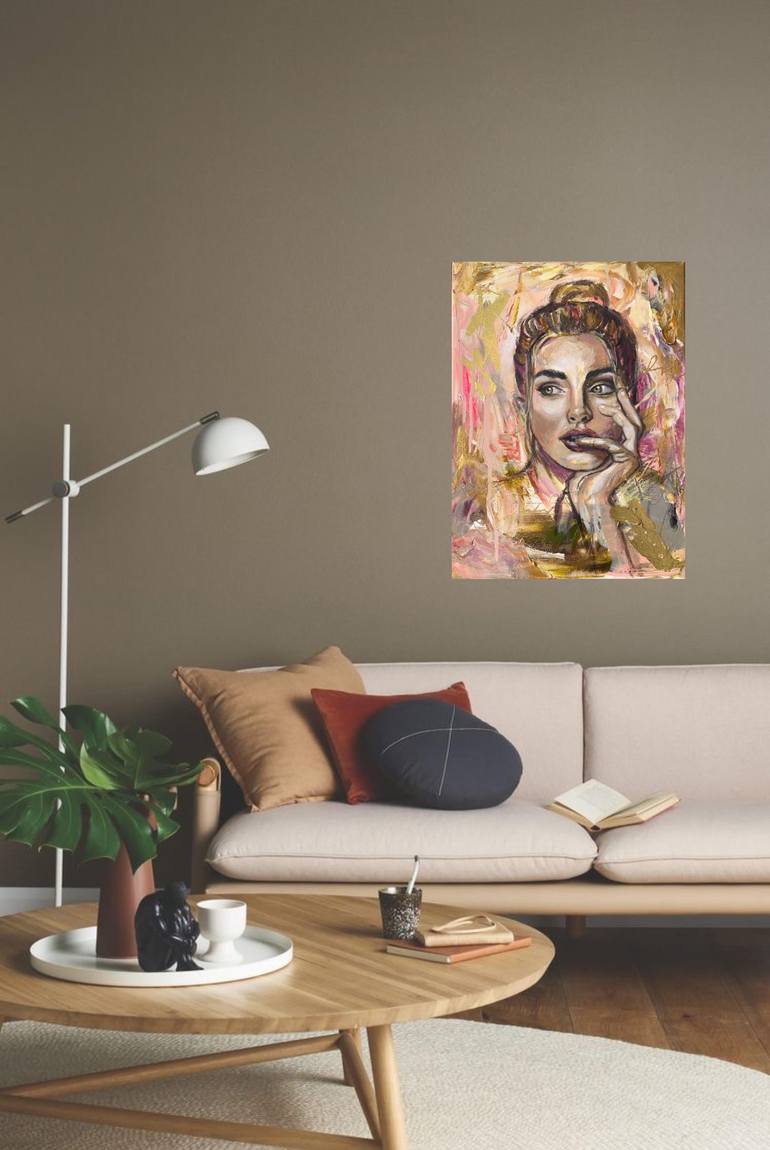 Original Abstract People Painting by Anna Sun