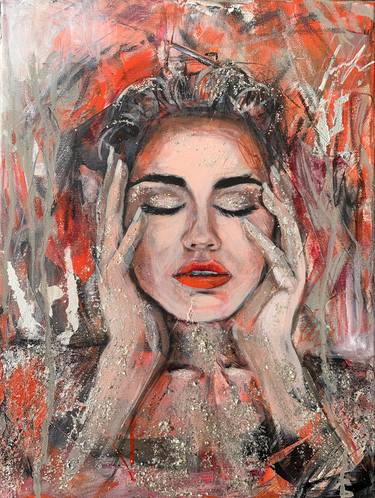 Original Abstract Portrait Paintings by Anna Sun