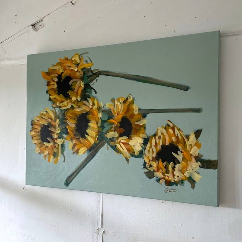 Original Abstract Floral Painting by Samantha Barnes