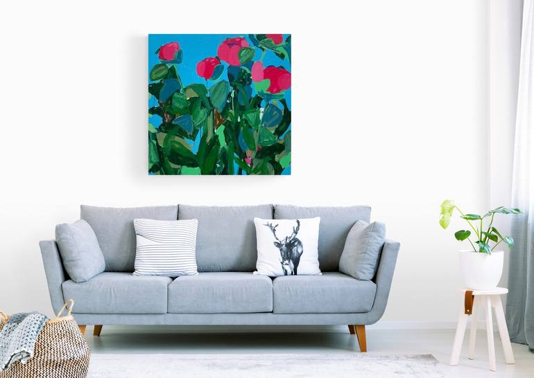 Original Contemporary Floral Painting by Samantha Barnes