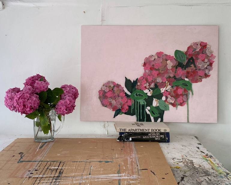 Original Abstract Expressionism Floral Painting by Samantha Barnes