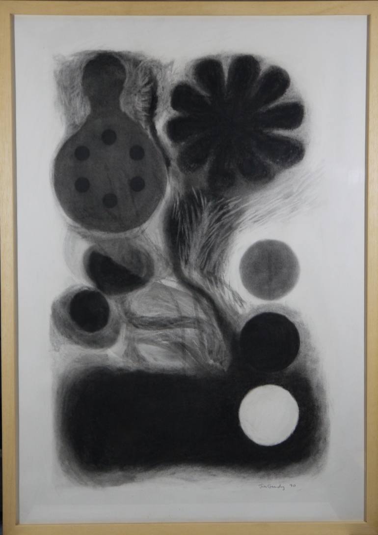 Original Abstract Drawing by Jim Grundy