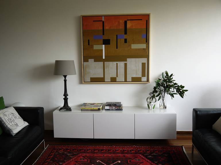 Original Abstract Geometric Painting by Jim Grundy