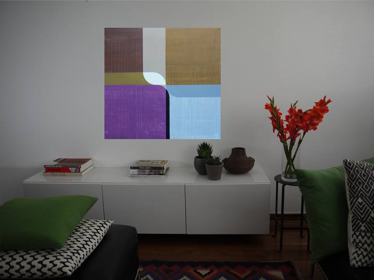 Original Abstract Geometric Painting by Jim Grundy