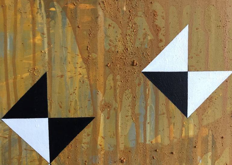 Original Geometric Abstract Painting by Jim Grundy