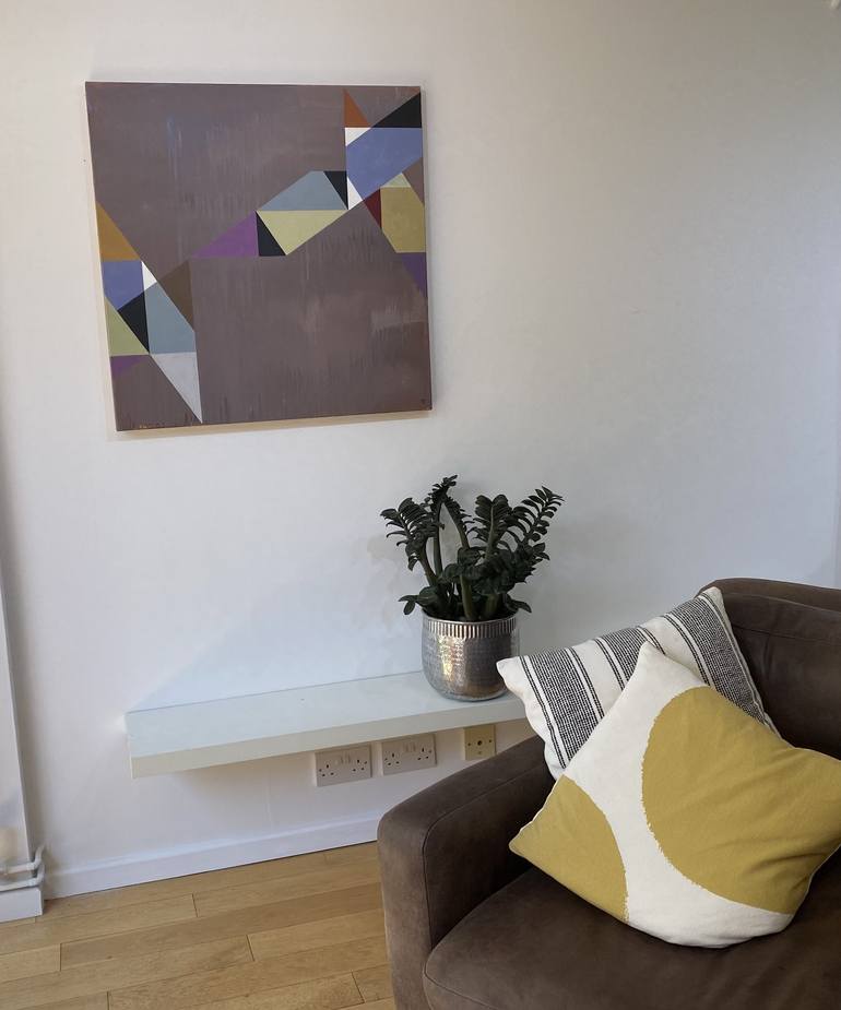 Original Geometric Abstract Painting by Jim Grundy