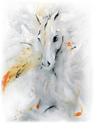 Print of Expressionism Horse Paintings by Lea Schock
