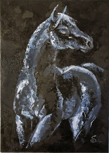 White Horse in the Darkness - Limited Edition 1 of 35 thumb