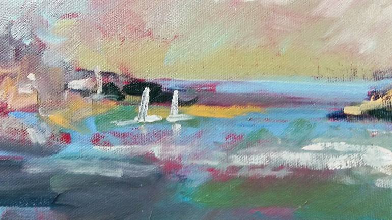 Original Impressionism Seascape Painting by Alan Bickley