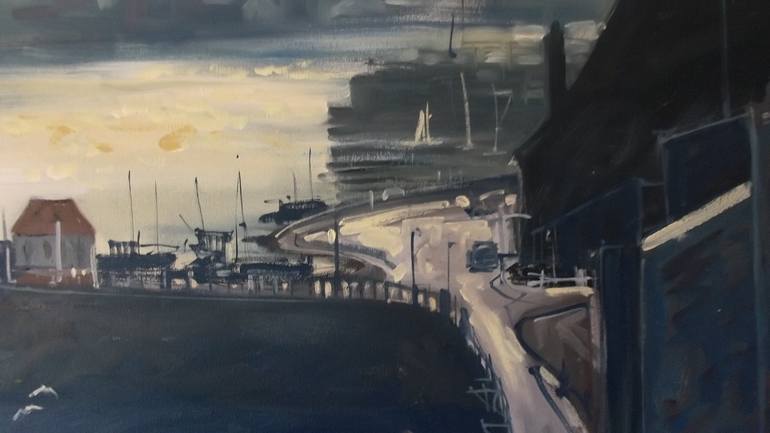 Original Impressionism Seascape Painting by Alan Bickley
