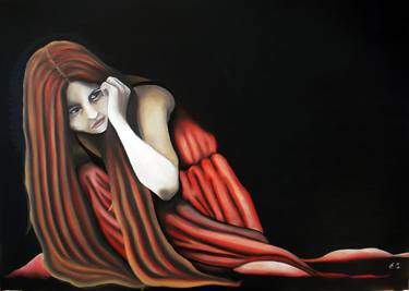 Original Figurative Women Painting by Erica Sclavi