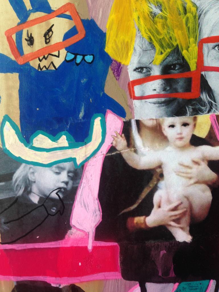 Original Dada Children Painting by Chrystèle SAINT-AMAUX