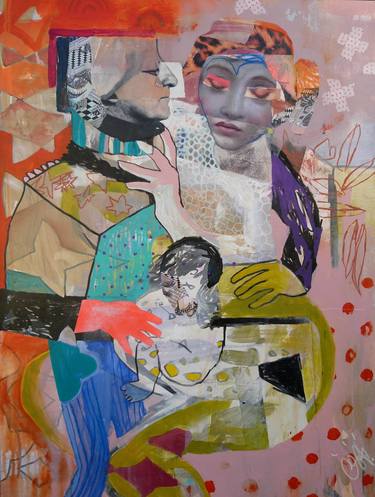 Original Expressionism Family Paintings by Chrystèle Saint-Amaux