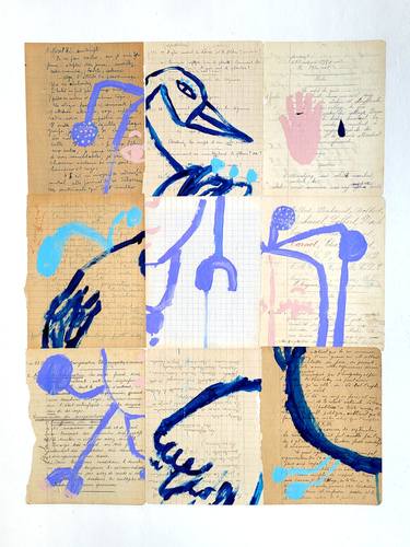 Original Painterly Abstraction Abstract Mixed Media by Beatriz Mahan