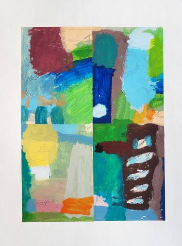 Original Painterly Abstraction Abstract Mixed Media by Beatriz Mahan