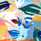 Color Birds I - Painting on wood panel by Beatriz Mahan