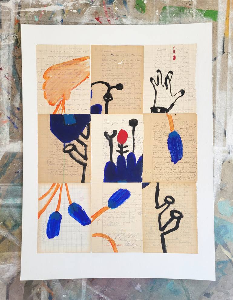 Original Painterly Abstraction Abstract Mixed Media by Beatriz Mahan