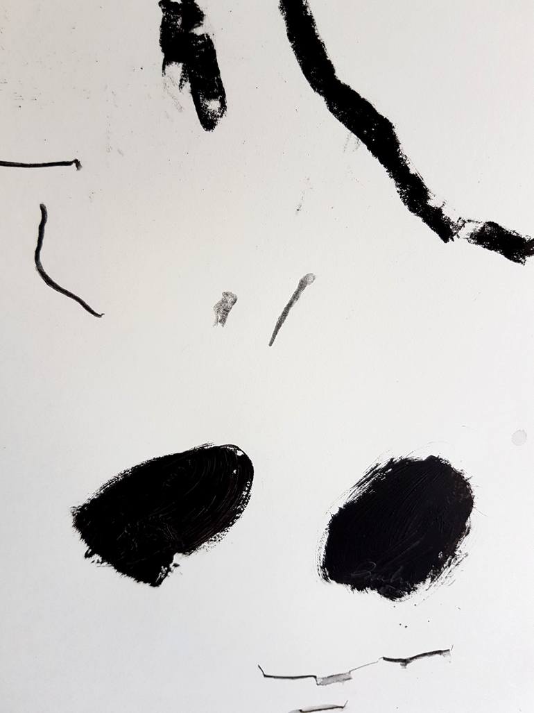 Original Minimalism Abstract Painting by Beatriz Mahan