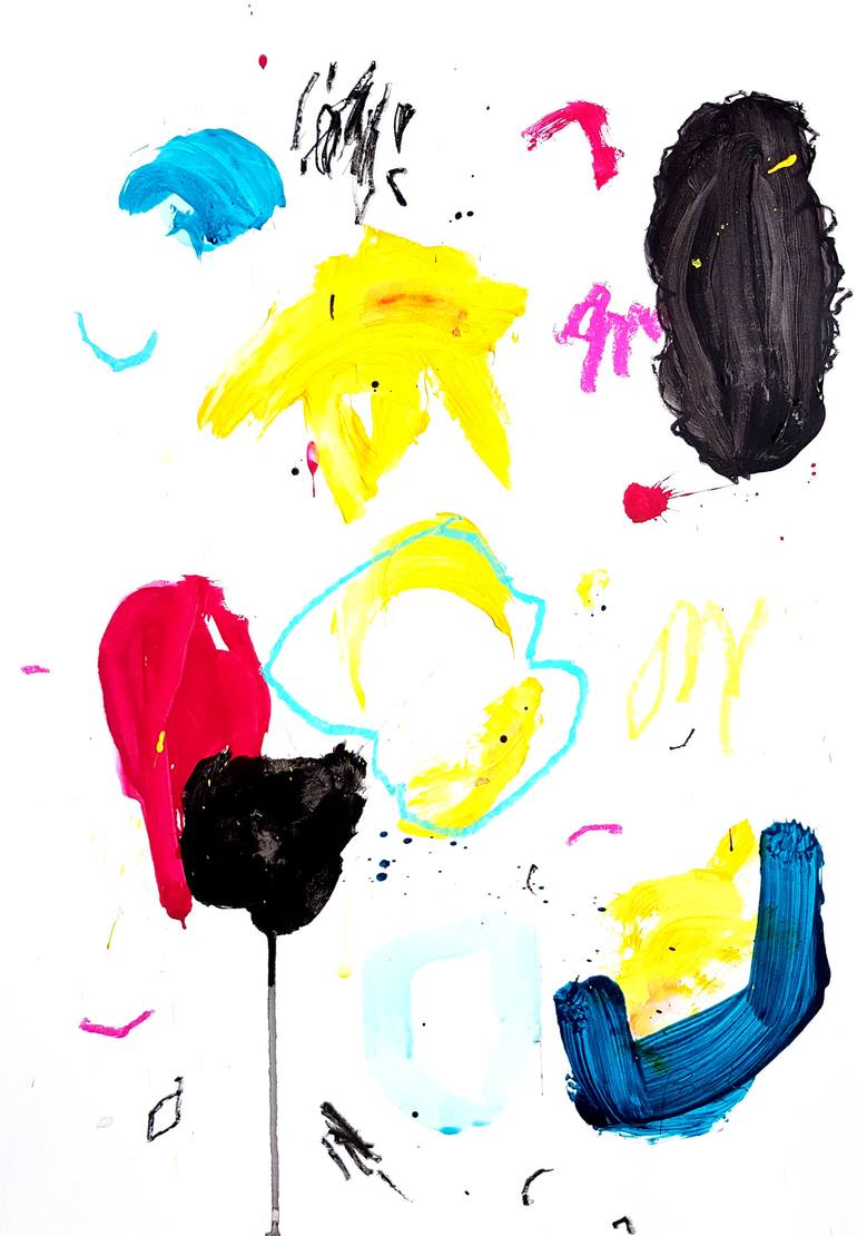 CMYK Study VII - Colorful Painting