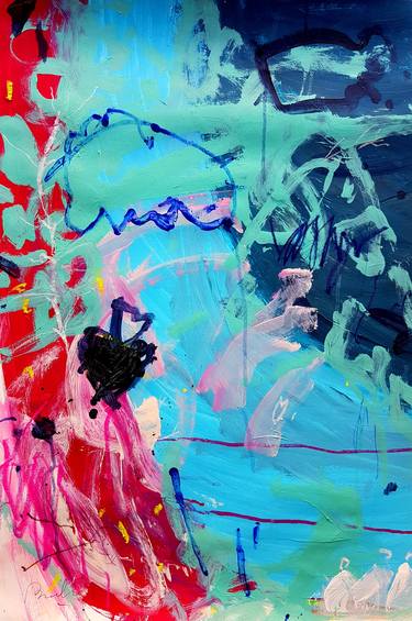 Original Abstract Expressionism Abstract Paintings by Beatriz Mahan