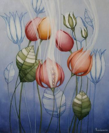 Print of Floral Paintings by Tatiana Vezeleva