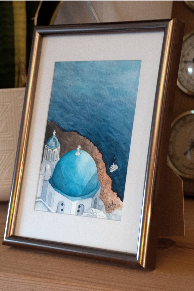 Original Documentary Travel Painting by Catherine Koblinsky